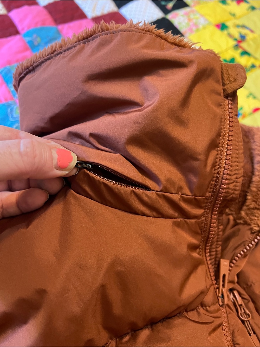 All in motion Rust Puffer Jacket L - Picture 9 of 10